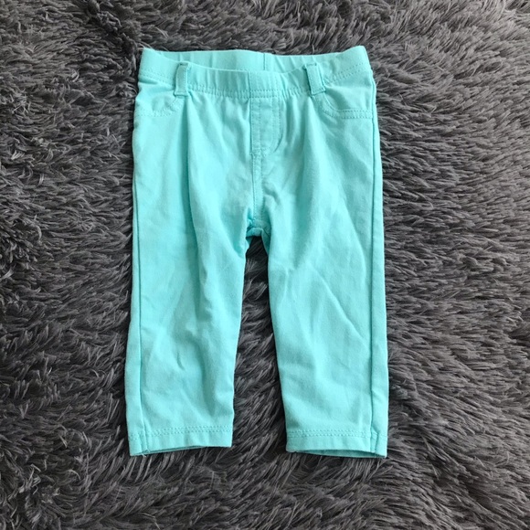 5/$25 GARANIMALS legging pants faux pockets teal